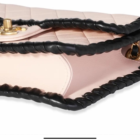 Chanel Lambskin & Black Whipstitch Mini Bag - Picture 6 of 11